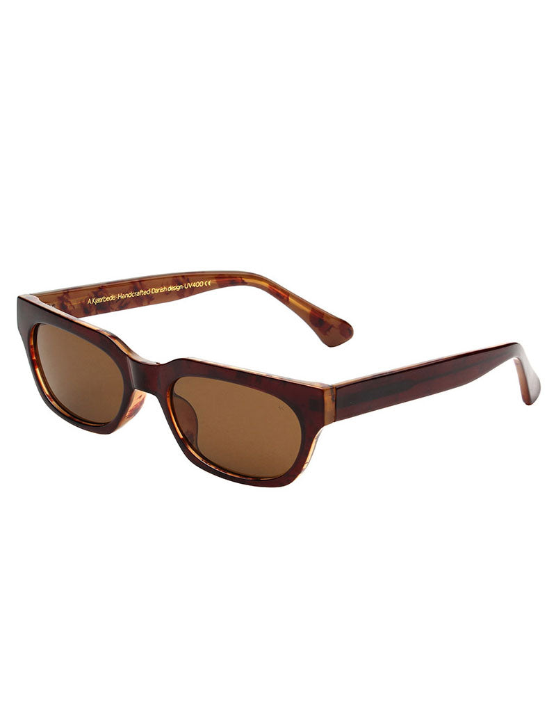 A.Kjaerbede Bror Sunglasses Brown Demi Light Brown Transparent Front Angle