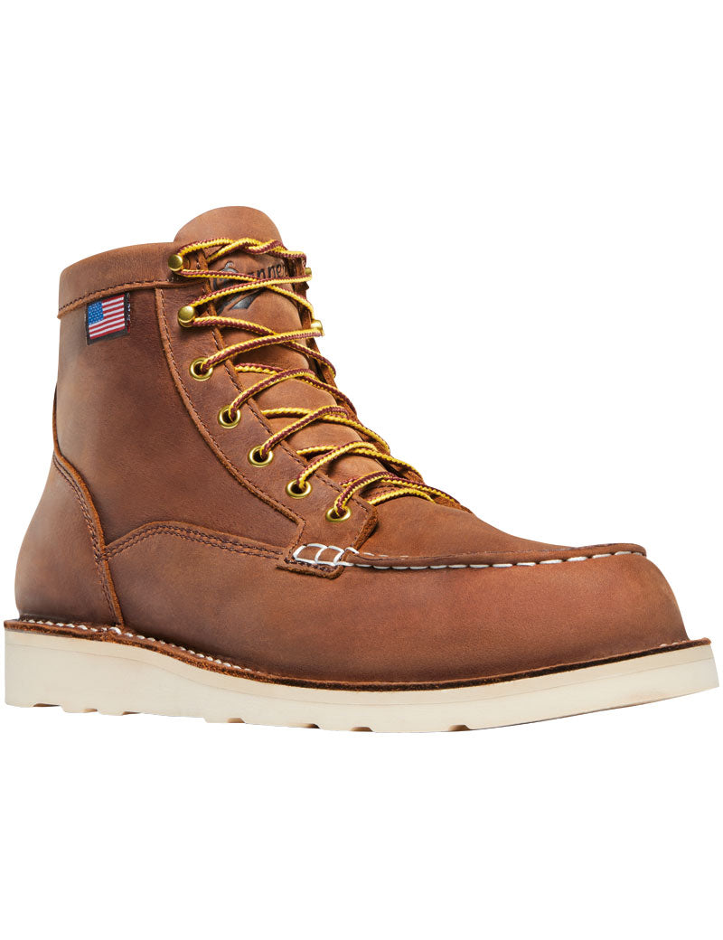 DANNER BULL RUN 6'' MOC TOE BOOTS TOBACCO