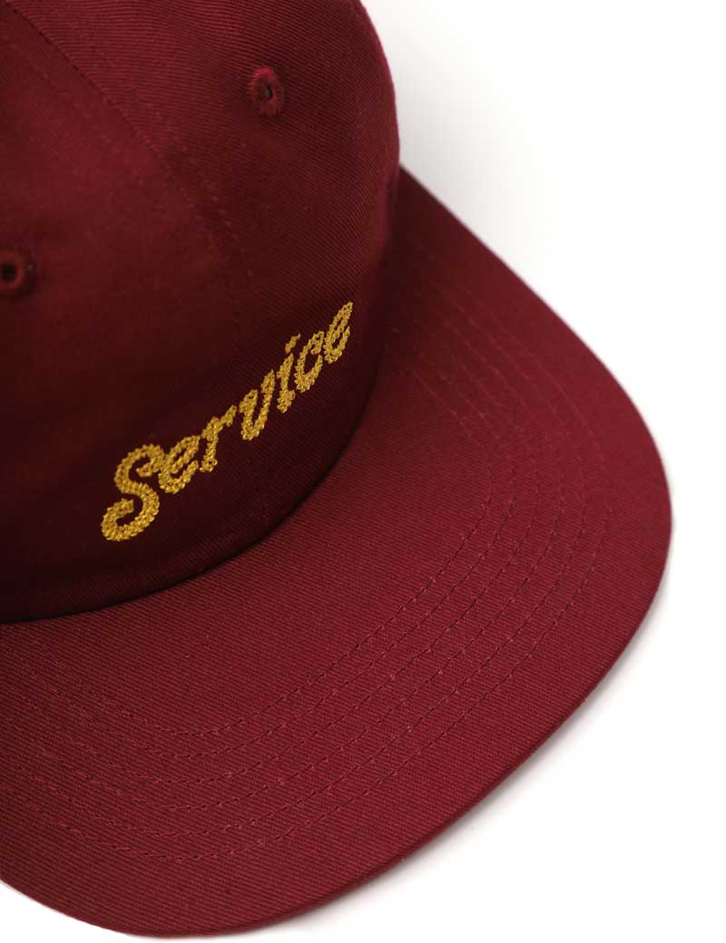 SERVICE WORKS CHAINSTITCH CAP BURGUNDY