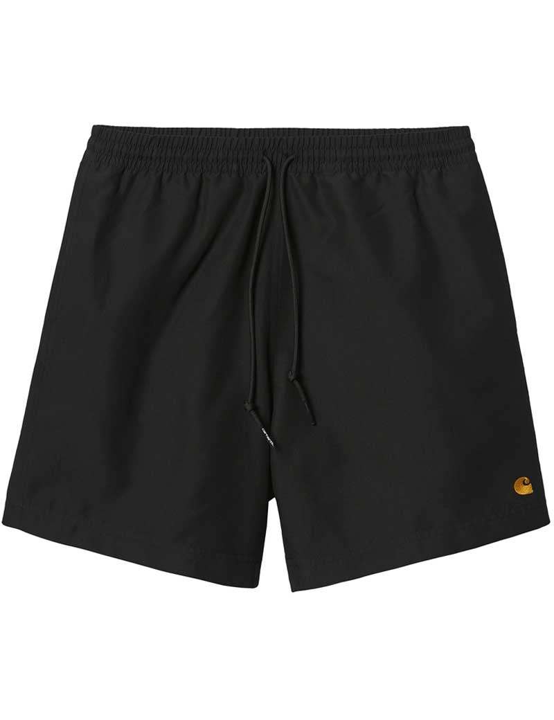 Carhartt Wip Chase Swim Trunks Shorts Black Gold