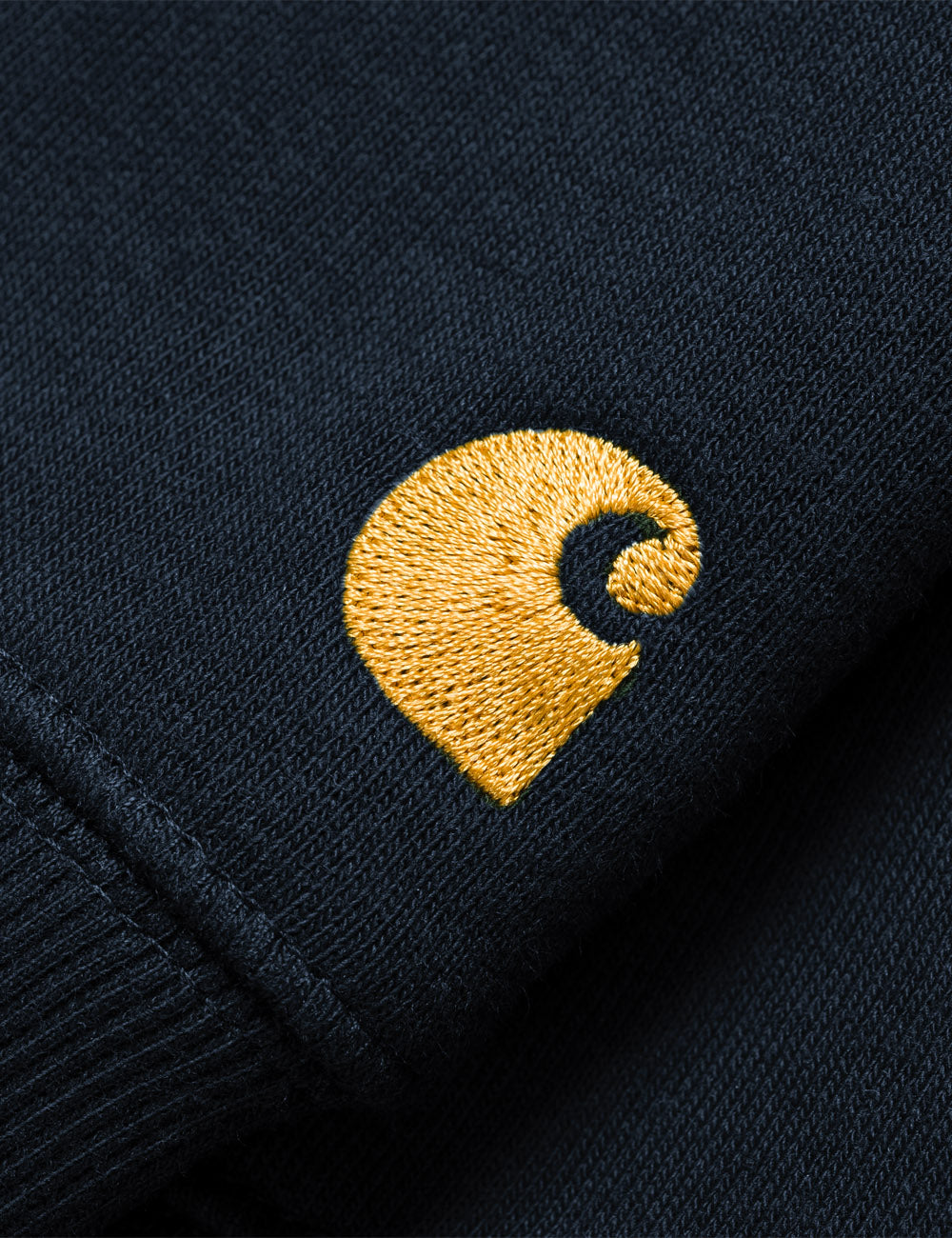 CARHARTT WIP CHASE SWEATSHIRT DARK NAVY GOLD