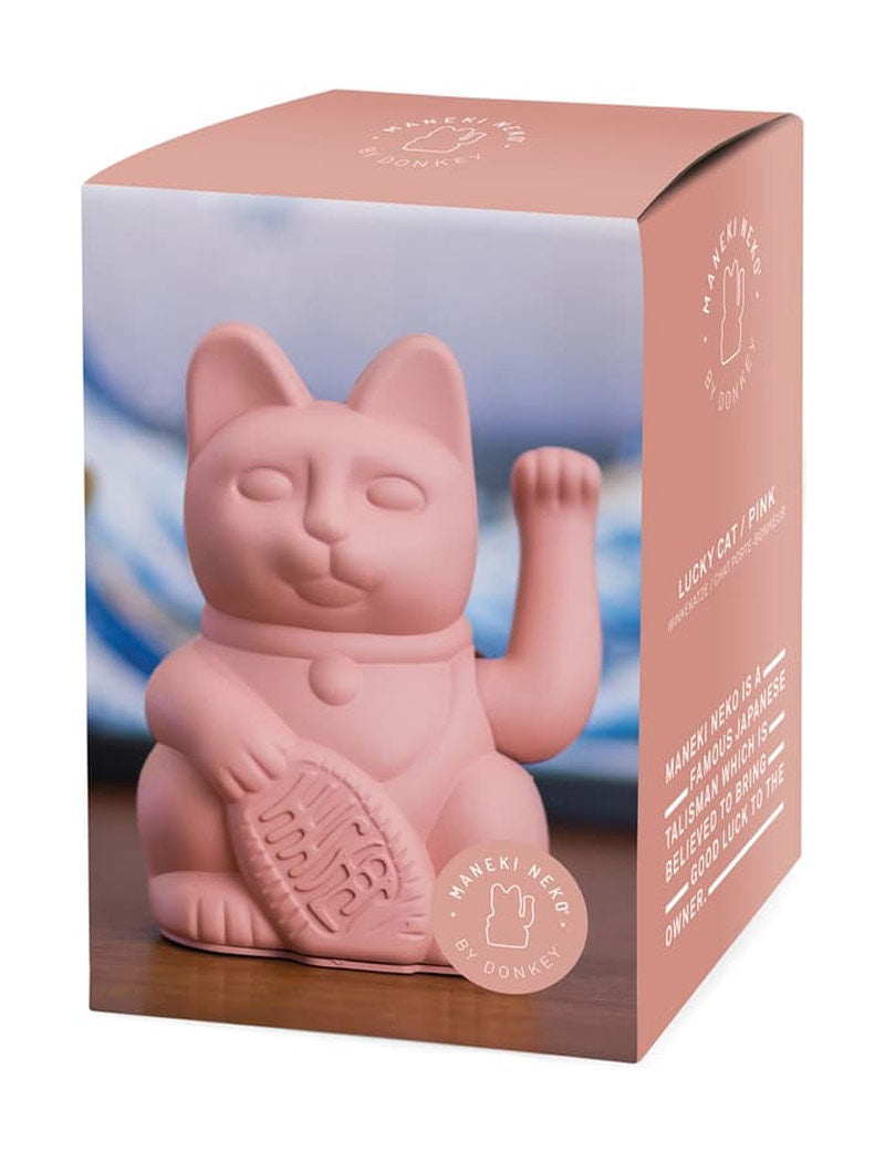 Donkey Lucky Cat Pink Maneki Neko Boxed