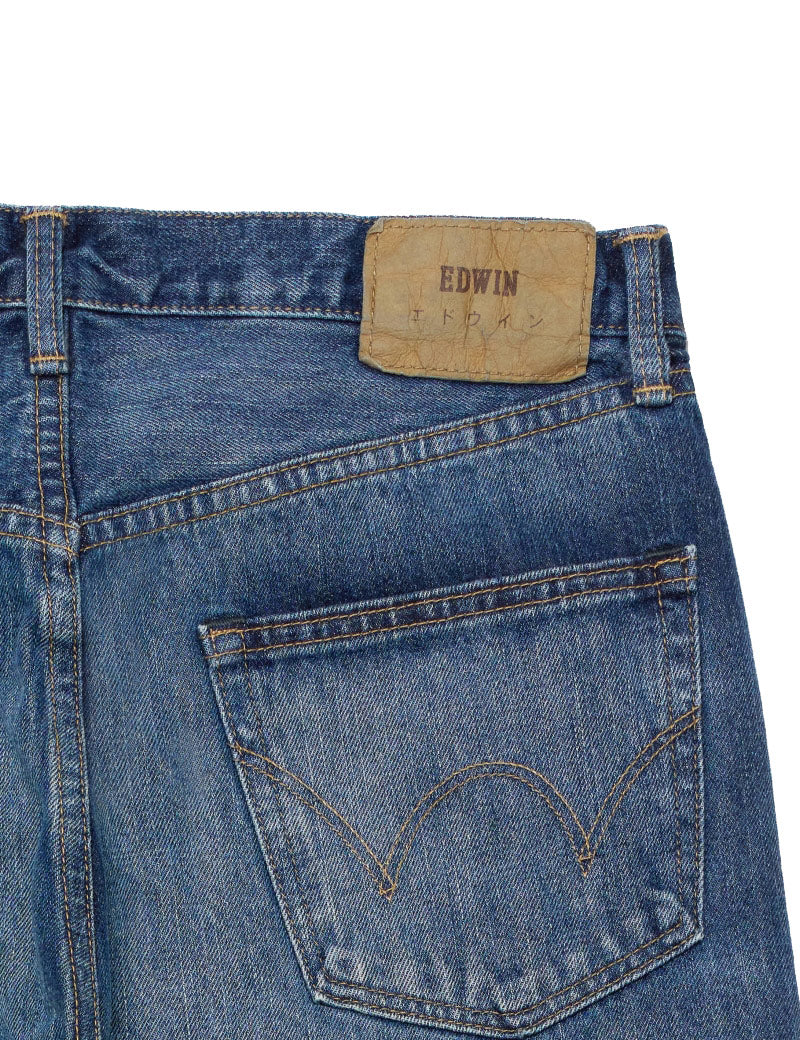 Edwin Regular Straight Jeans Blue Dark Used