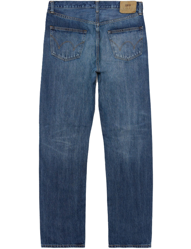 Edwin Regular Straight Jeans Blue Dark Used