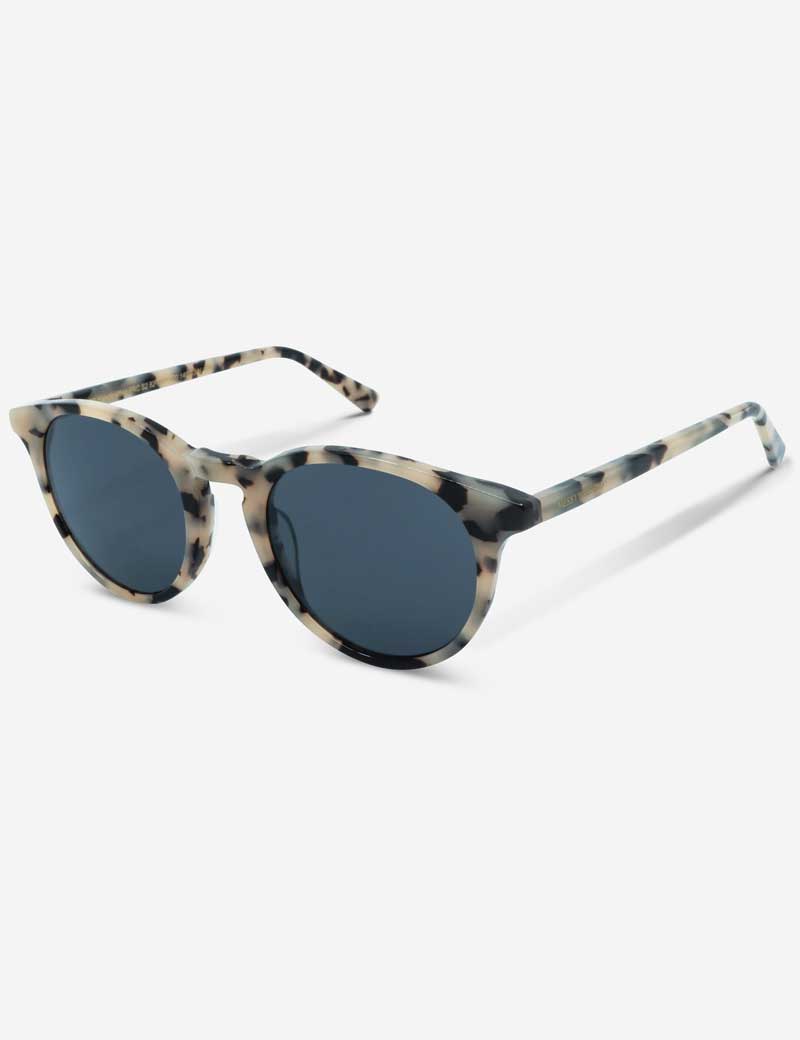 Messy Weekend Depp Sunglasses Blue Snow Leopard