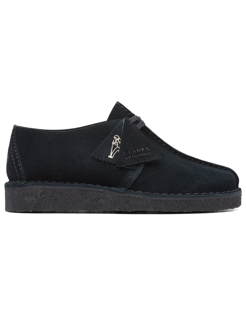 CLARKS ORIGINALS DESERT TREK BLACK SUEDE WOMENS