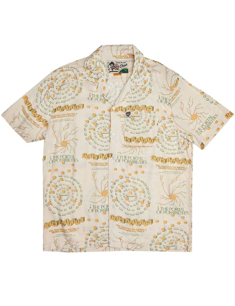 DEUS EX MACHINA SMITHSON SHORT SLEEVE SHIRT DIRTY WHITE