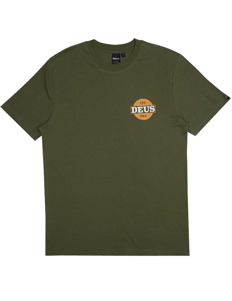 DEUS EX MACHINA HOT STREAK T-SHIRT LODEN GREEN