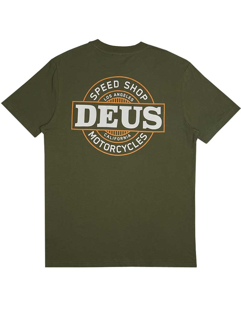 DEUS EX MACHINA HOT STREAK T-SHIRT LODEN GREEN