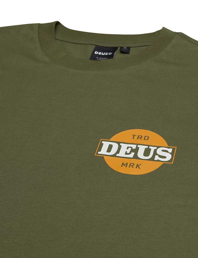 DEUS EX MACHINA HOT STREAK T-SHIRT LODEN GREEN
