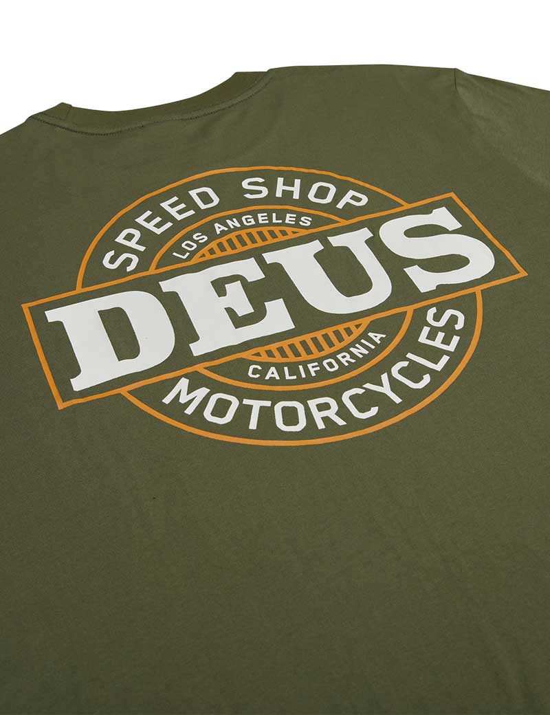 DEUS EX MACHINA HOT STREAK T-SHIRT LODEN GREEN