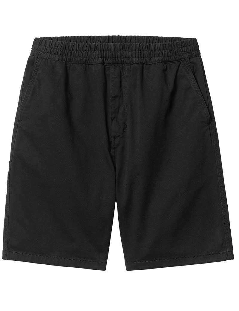 Carhartt WIP Flint Shorts Black Garment Dyed