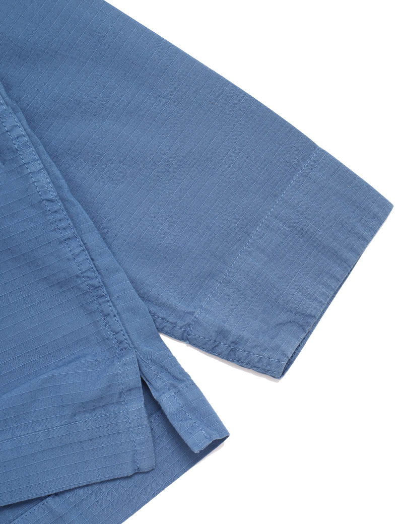 SERVICE WORKS RIPSTOP FRONT OF HOUSE JACKET WORK BLUE