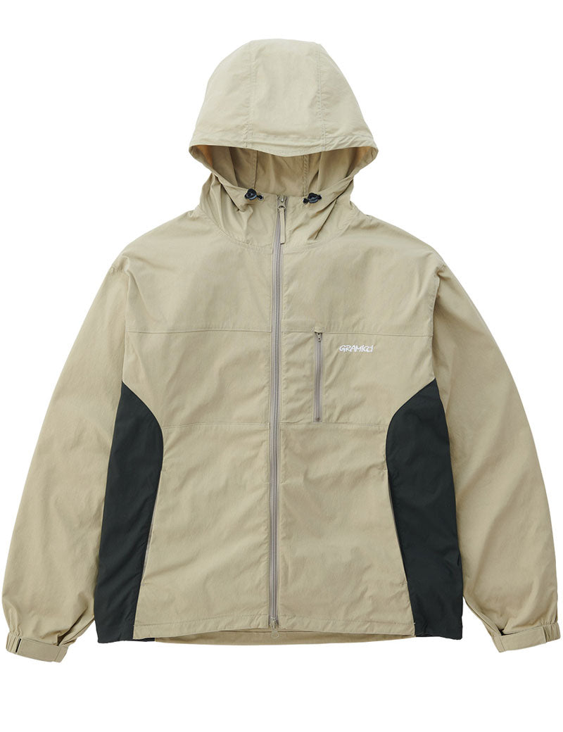 GRAMICCI SOFTSHELL NYLON HOODED JACKET TAUPE