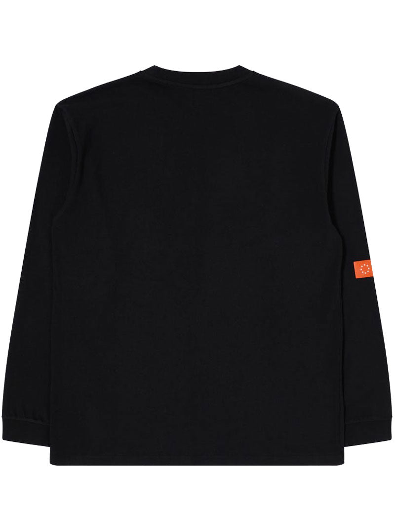 EDWIN KATAKANA RETRO LONG SLEEVE T-SHIRT BLACK
