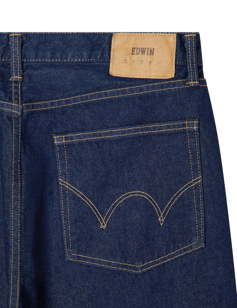Edwin Loose Fit Kaihara Pure Indigo Jeans Blue Rinsed
