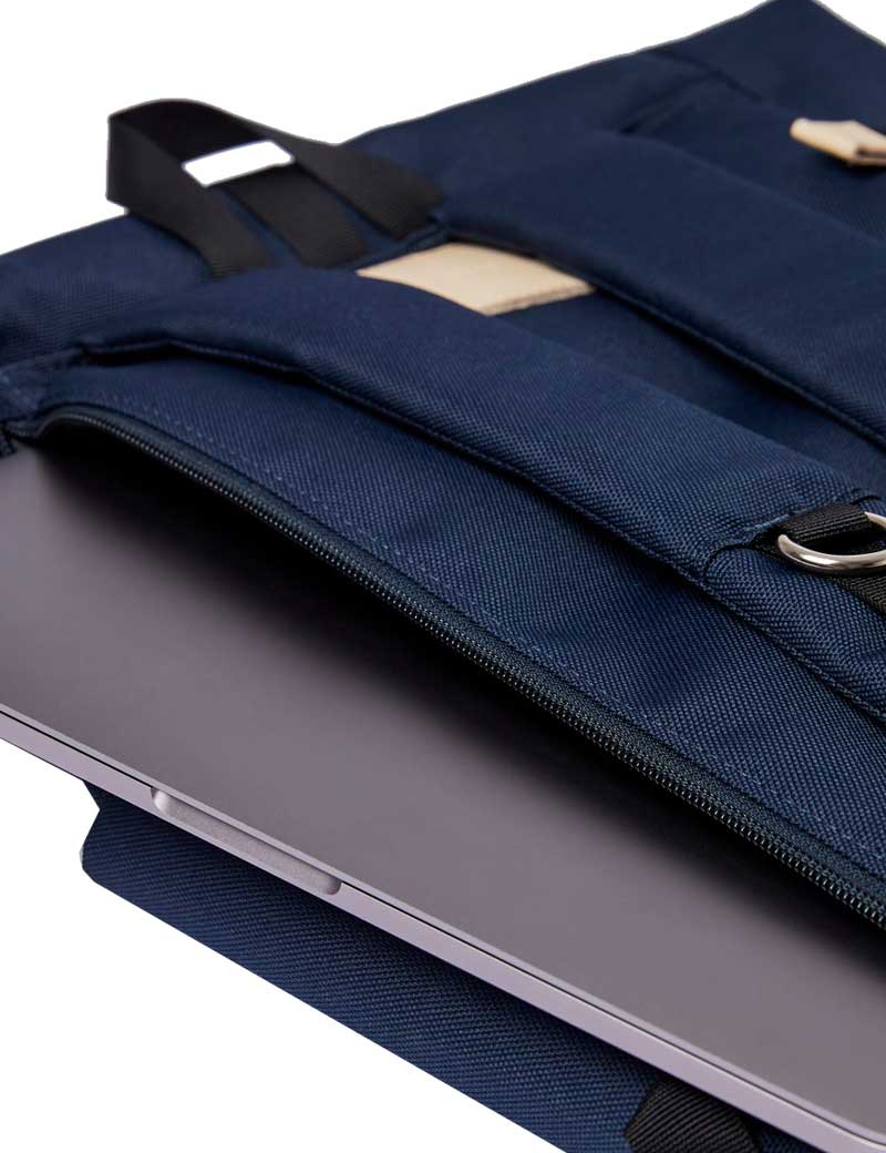 SANDQVIST ILON ROLLTOP BACKPACK NAVY NATURAL