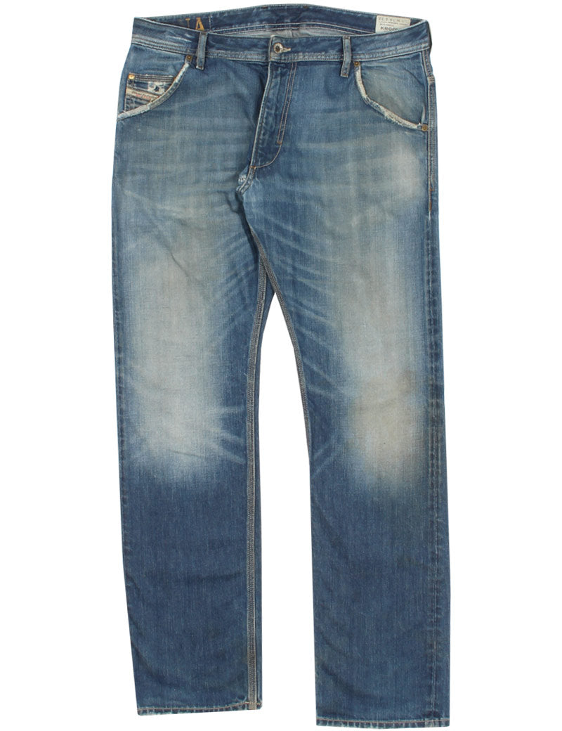 Uniform Reworks Diesel Krooley Blue Wash Jeans 34X32