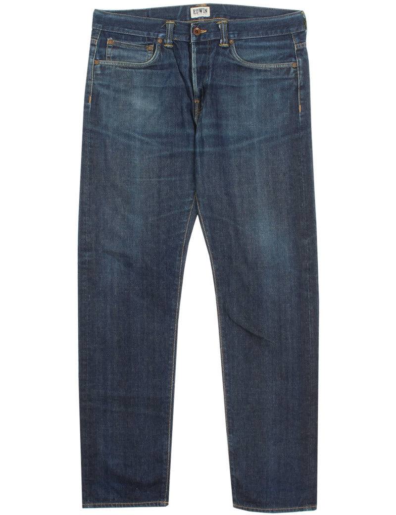 Uniform Reworks Edwin Ed-80 Washed Blue Jeans 36X32
