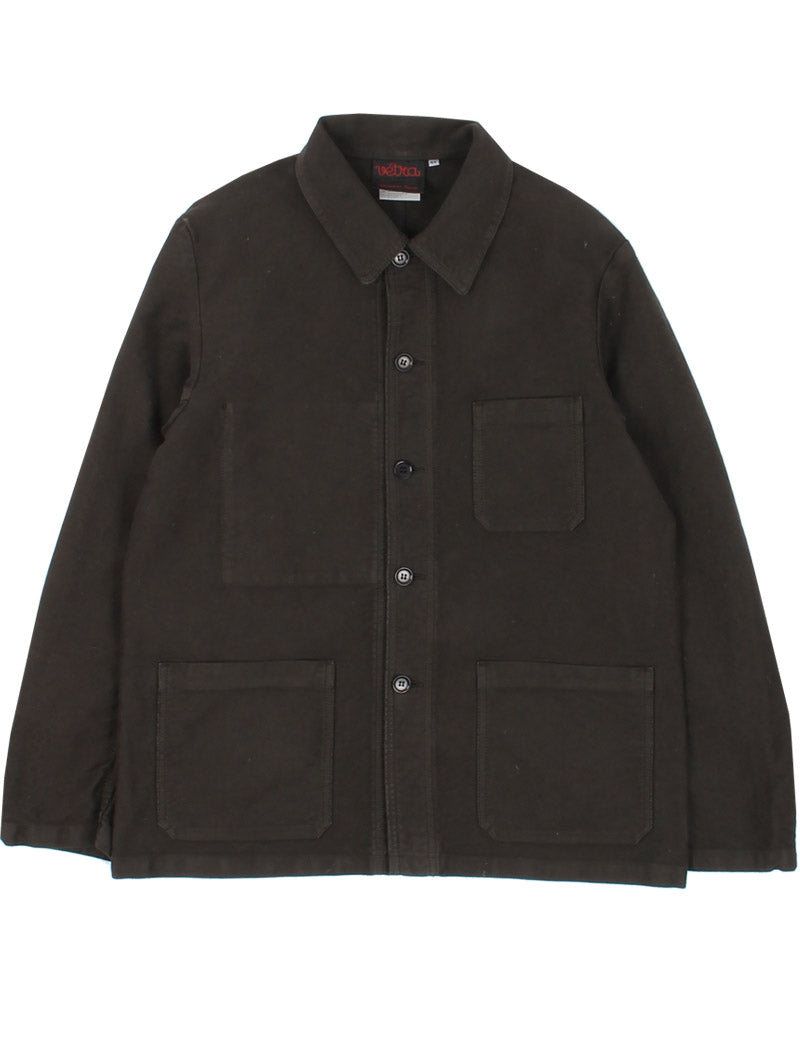 VETRA WORKWEAR CHORE JACKET SATEEN MOLESKIN TRUFFLE