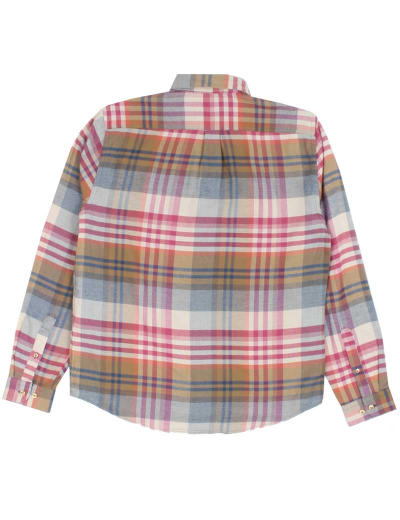 PORTUGUESE FLANNEL ZUMA CHECK SHIRT PINK
