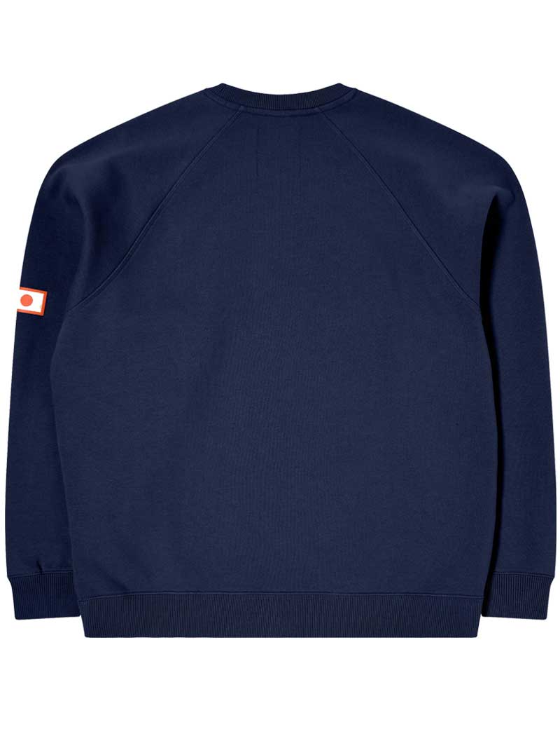 EDWIN KATAKANA RETRO SWEATSHIRT MARITIME BLUE