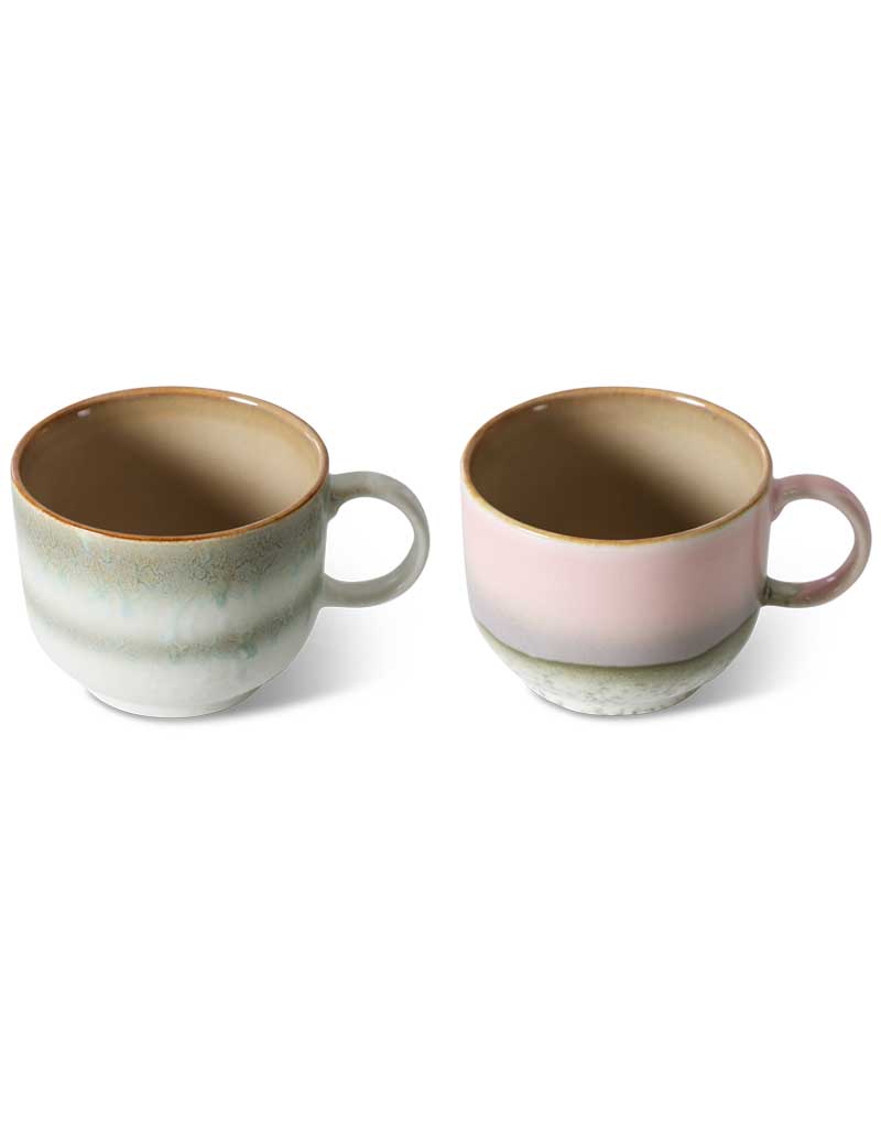 HK Living 70s Ceramics Tea Cups Nova Set Of 2