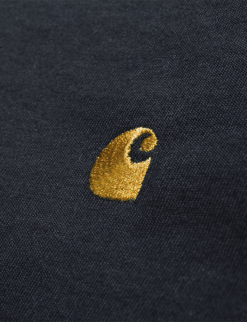 CARHARTT WIP CHASE LONG SLEEVE T-SHIRT DARK NAVY