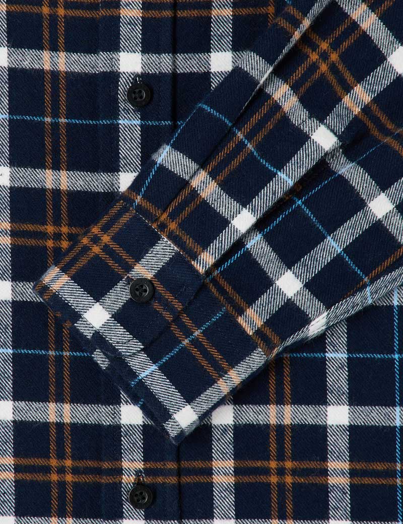 EDWIN LABOUR LONG SLEEVE SHIRT NAVY BLUE