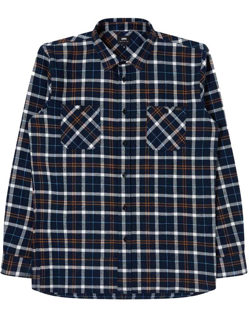 EDWIN LABOUR LONG SLEEVE SHIRT NAVY BLUE