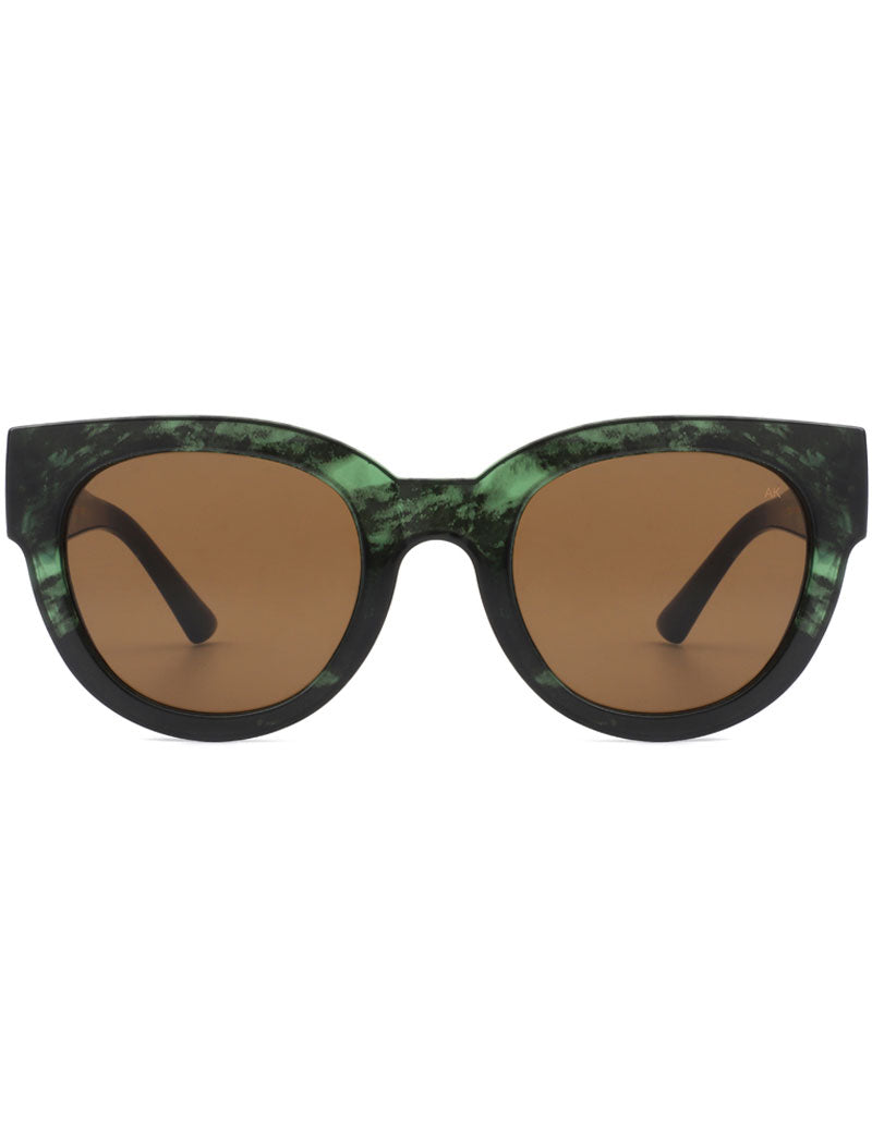 A.Kjaerbede Lilly Sunglasses Green Marble Transparent