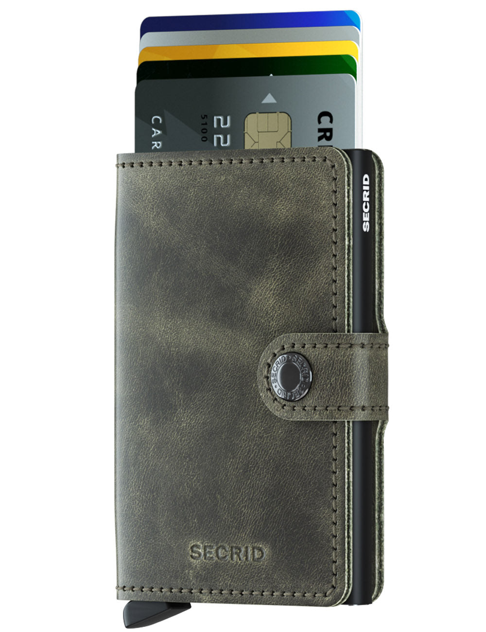 Secrid Miniwallet Vintage Wallet Olive Black