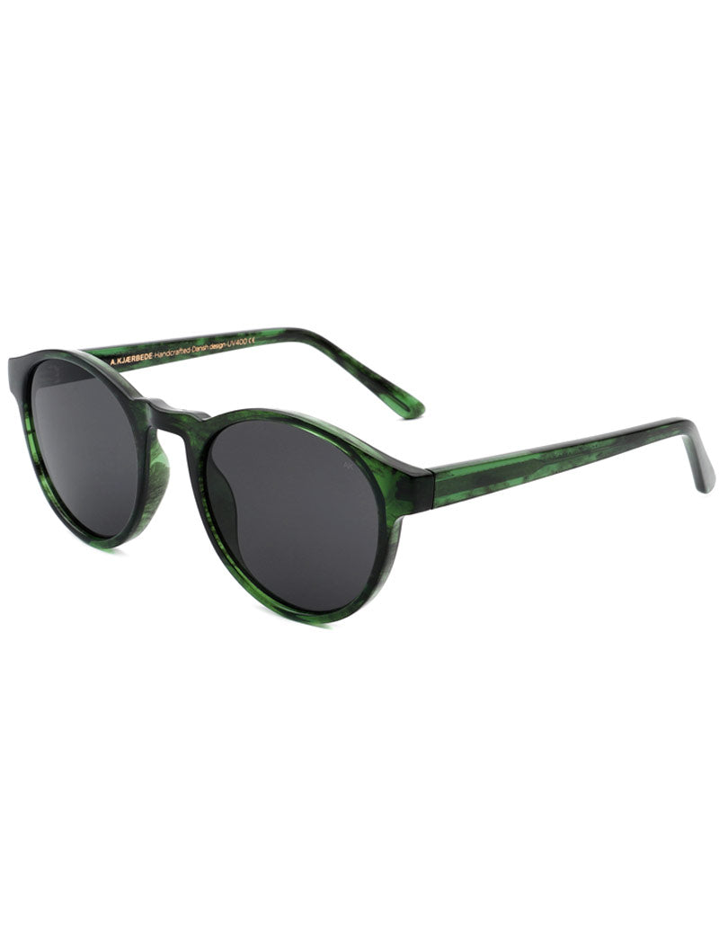 A.Kjaerbede Marvin Sunglasses Green Marble Transparent