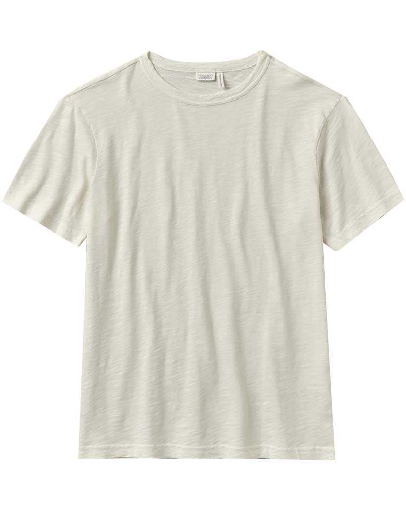 TOAST THEO ORGANIC COTTON SHORT SLEEVE T-SHIRT CHALK
