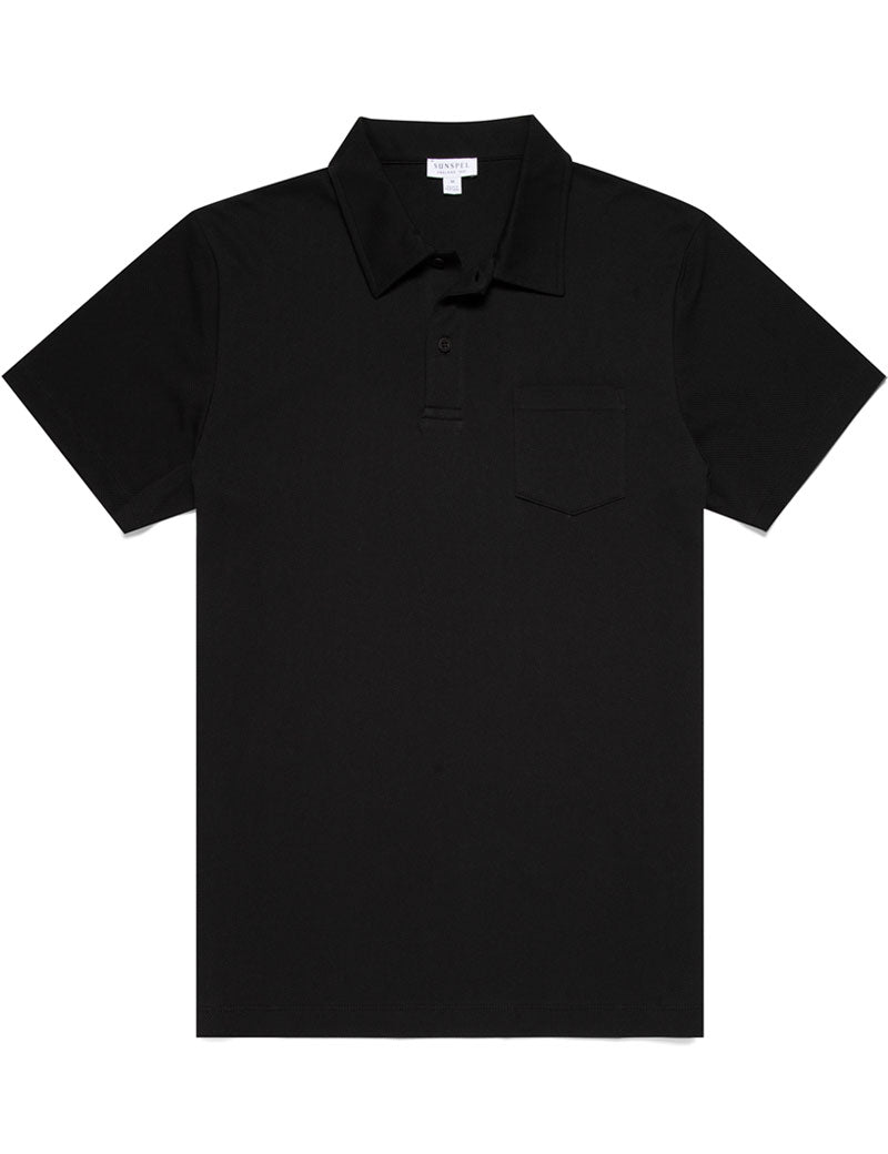 SUNSPEL RIVIERA POLO SHIRT BLACK