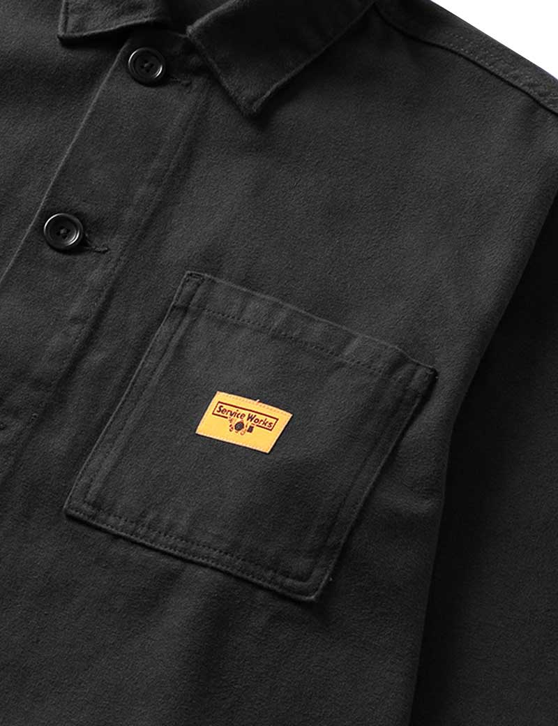 SERVICE WORKS MOLESKIN COVERALL JACKET BLACK