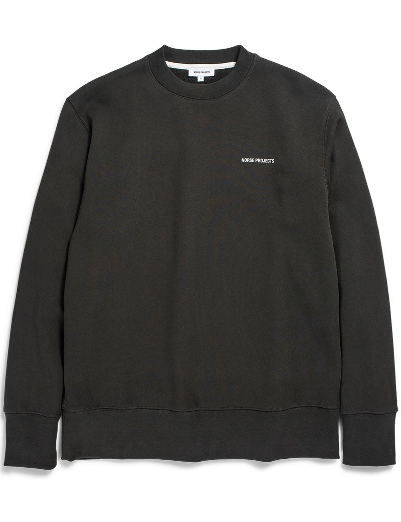 Norse Projects Arne Logo Sweatshirt Beech Green