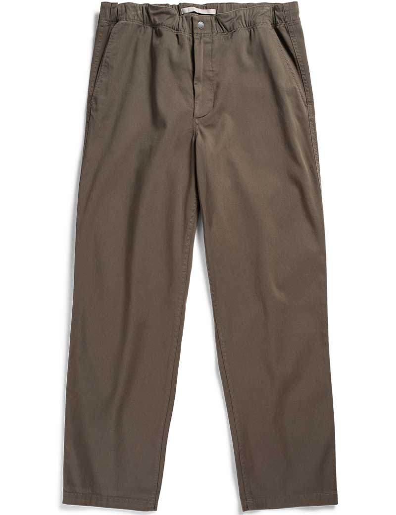 NORSE PROJECTS EZRA LIGHT STRETCH TROUSERS IVY GREEN