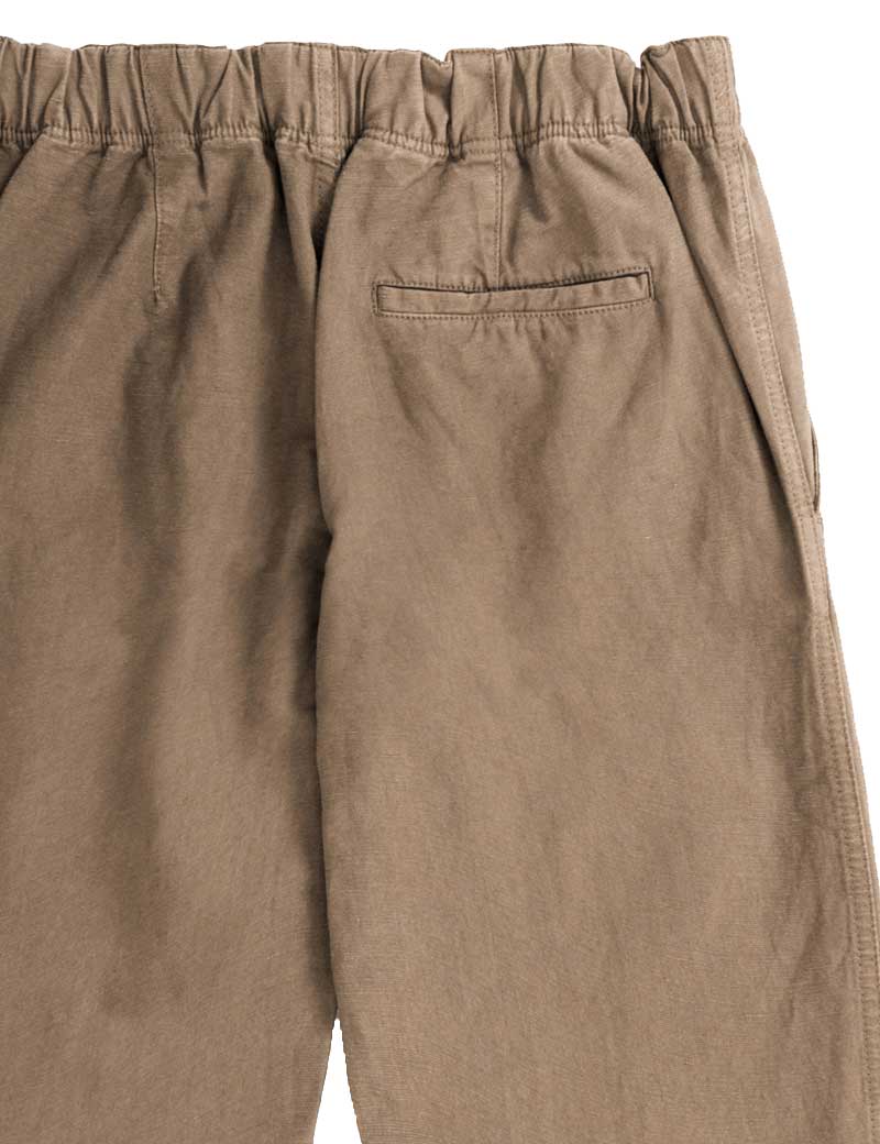 NORSE PROJECTS EZRA RELAXED COTTON LINEN TROUSERS CLAY