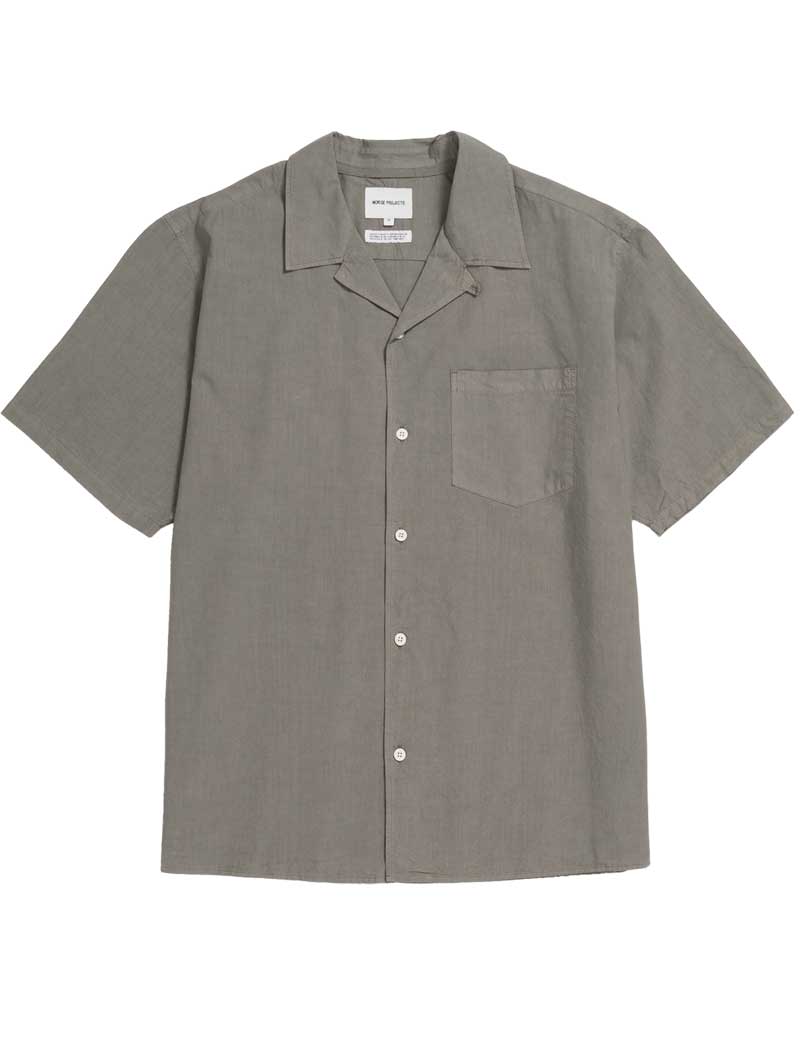 NORSE PROJECTS CARSTEN COTTON TENCEL SHIRT MID KHAKI