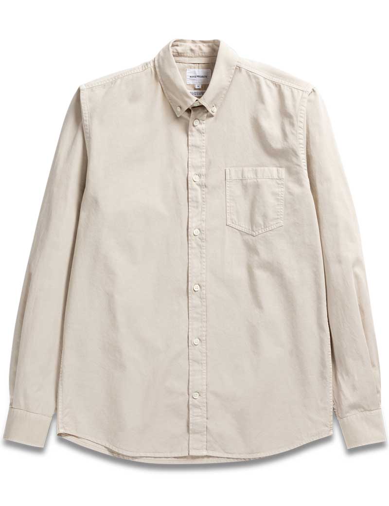 NORSE PROJECTS ANTON LIGHT TWILL SHIRT OATMEAL
