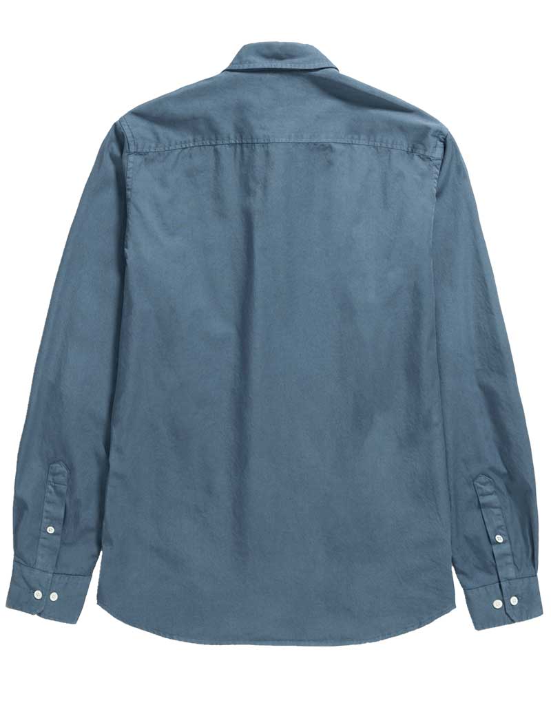 NORSE PROJECTS ANTON LIGHT TWILL SHIRT STEEL BLUE