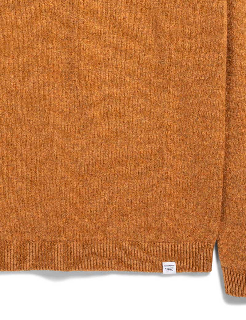 Norse Projects Sigfred Lambswool Jumper Mustard