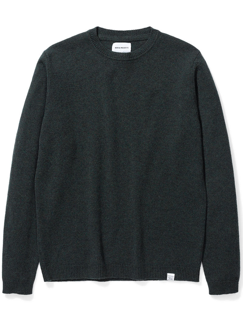 Norse Projects Sigfred Lambswool Jumper Forest Green