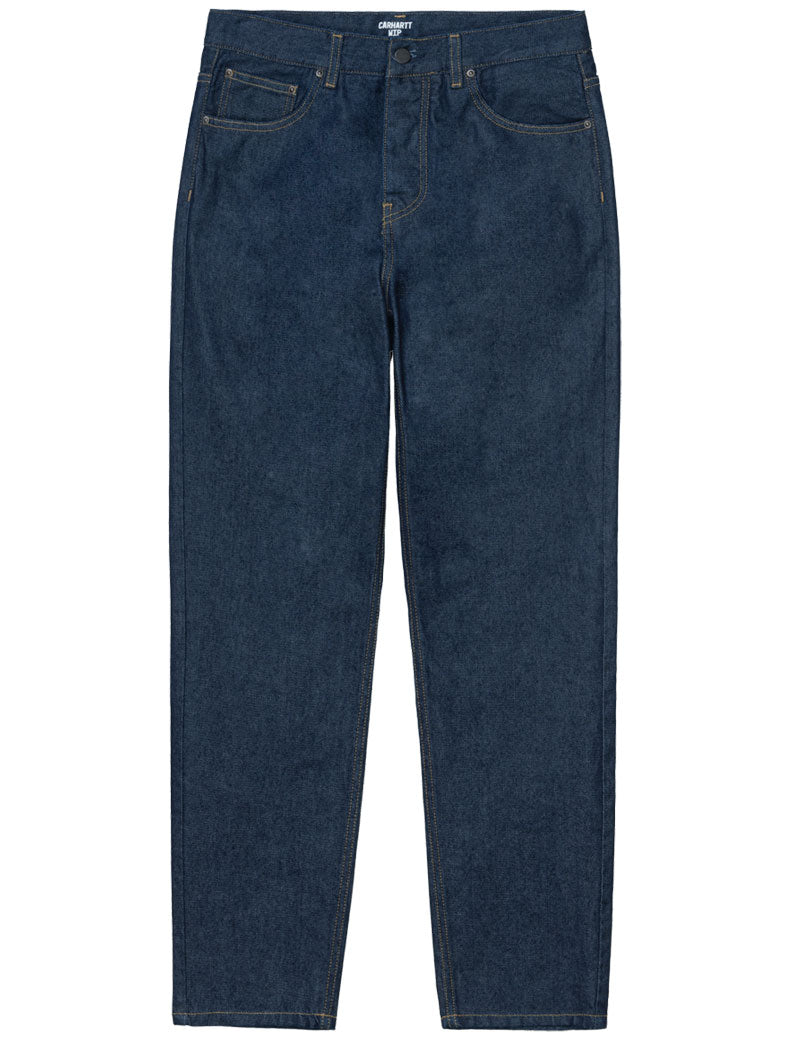 CARHARTT WIP NEWEL PANT JEANS BLUE ONE WASH