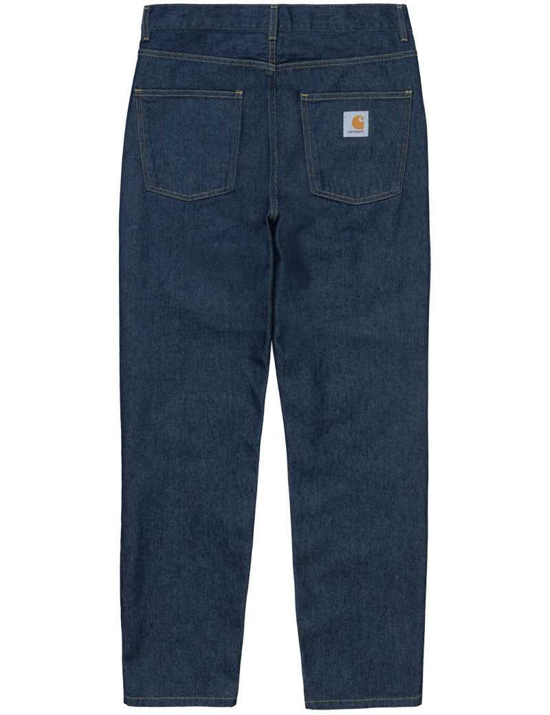 CARHARTT WIP NEWEL PANT JEANS BLUE ONE WASH Back view