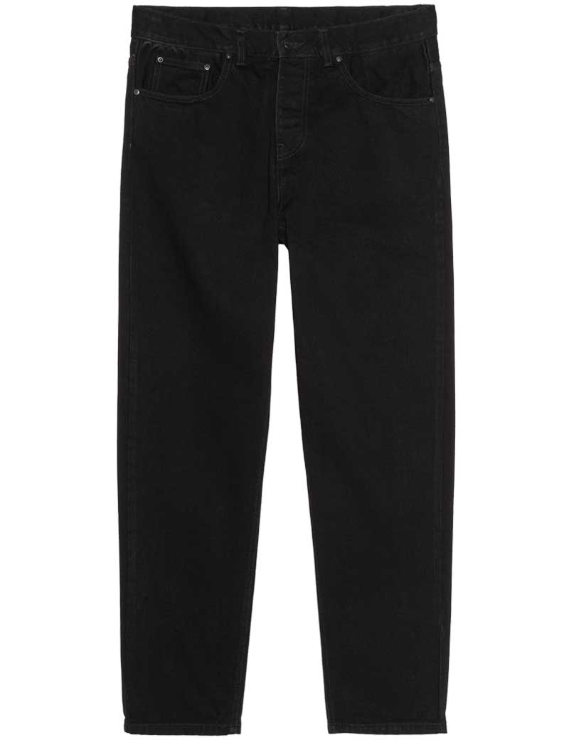 CARHARTT WIP NEWEL PANT JEANS BLACK ONE WASH
