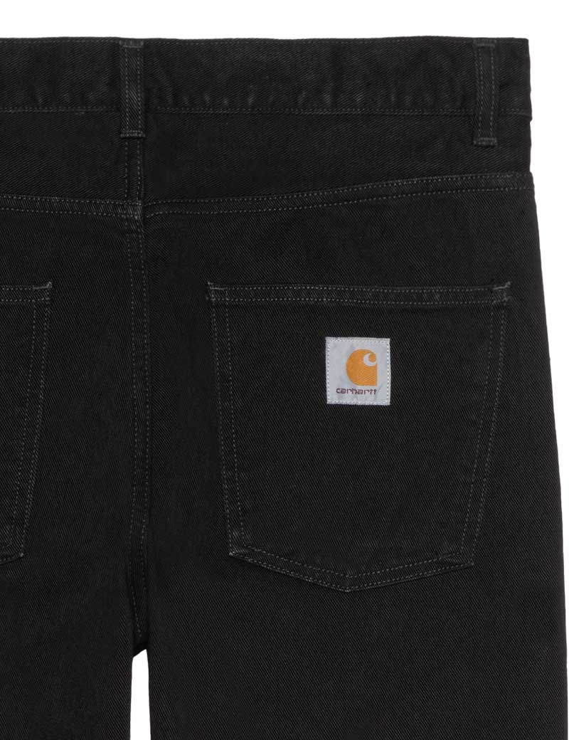 CARHARTT WIP NEWEL PANT JEANS BLACK ONE WASH