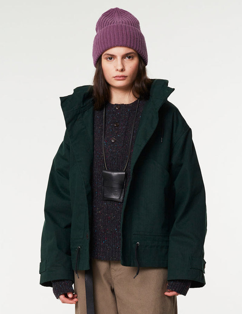 Girls Of Dust Nuclear Rain Jacket Forest Green