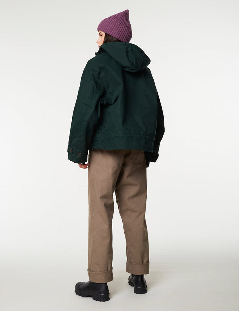Girls Of Dust Nuclear Rain Jacket Forest Green